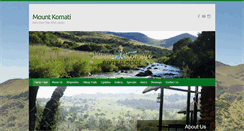 Desktop Screenshot of mountkomati.co.za