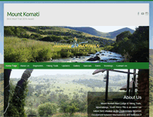 Tablet Screenshot of mountkomati.co.za